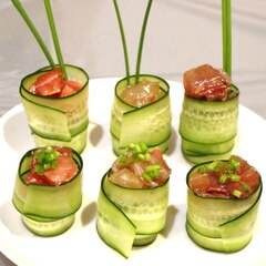 簡単前菜 クリームチーズのきゅうり巻き レシピ 作り方 By Yunachi 楽天レシピ